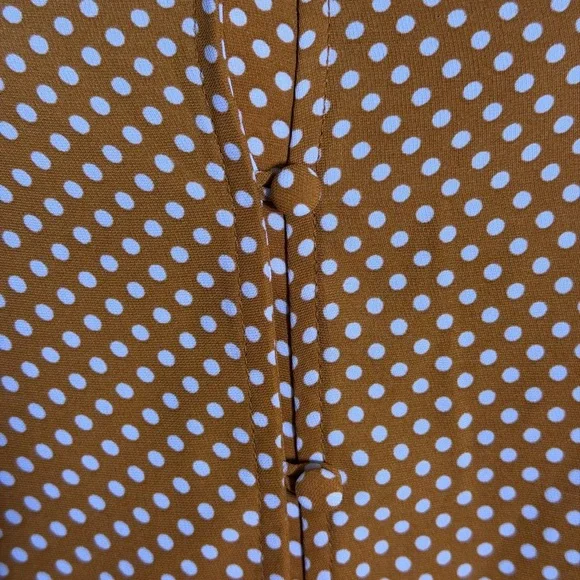 Rachel Zoe V-neck blouse with polka dot print Size L - Picture 2 of 6